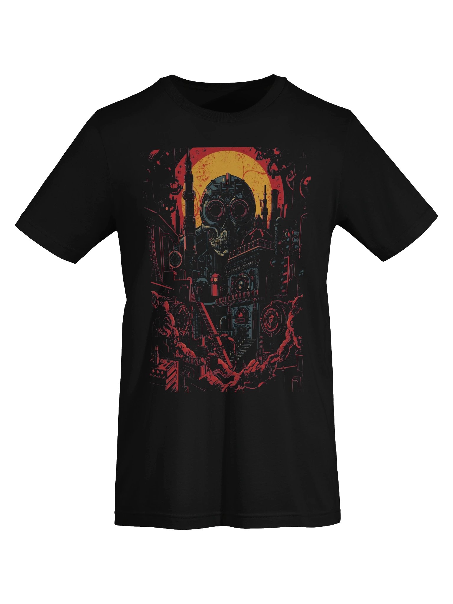 Dystopian Sun Skull Lightweight T-Shirt product image (4)