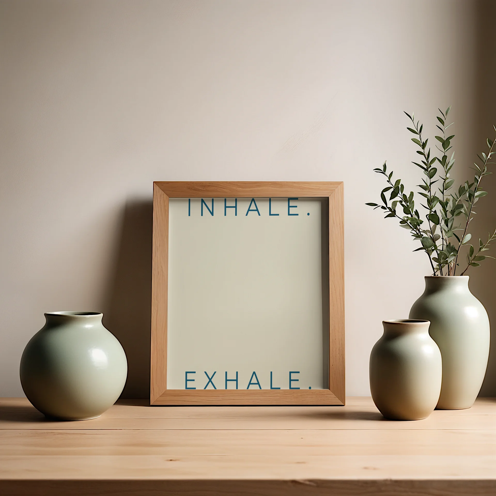 Minimalist Breathing Mantra Wall Art. (Digital Download) product image (4)