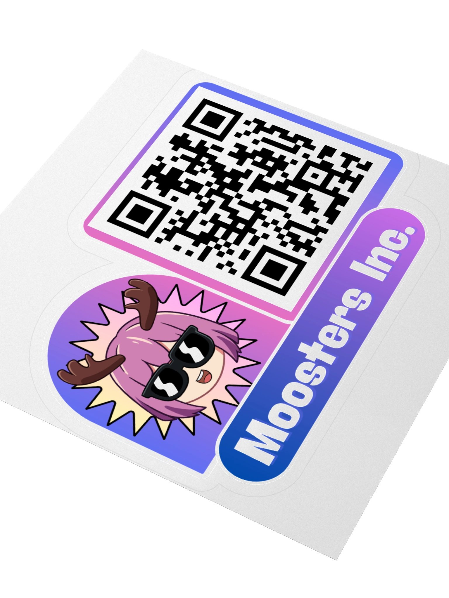 Moosters Inc. QR Code Sticker (Single, Large) product image (6)