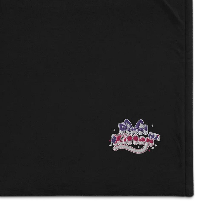 Pixel Kitten Cozy Premium Sherpa Blanket product image (1)