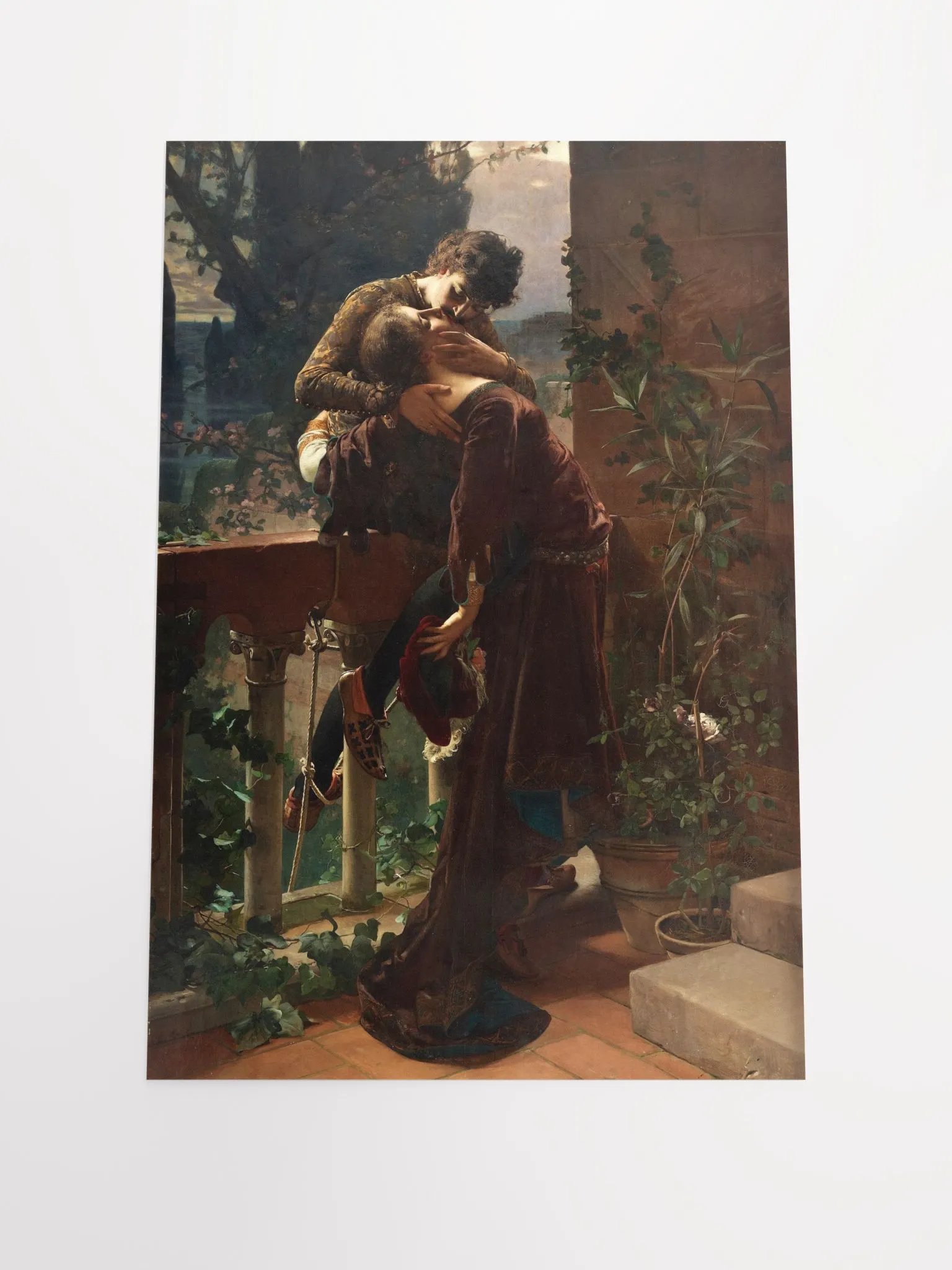 ''Romeo and Juliet on the Balcony'' by Julius Kronberg Poster (12