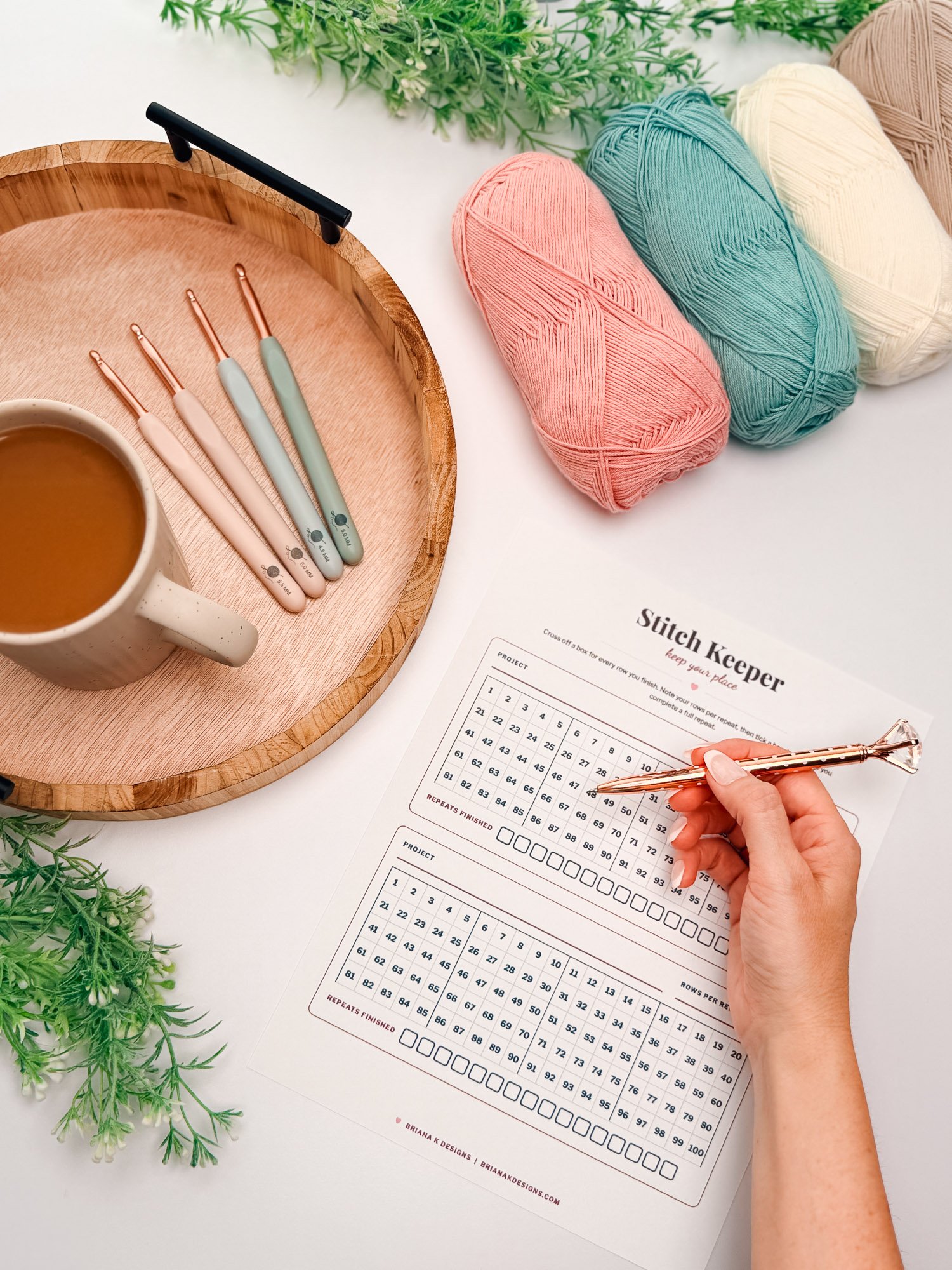 Briana K Crochet Companion: The WIP Tracker - Digital Crochet Project Organizer product image (8)