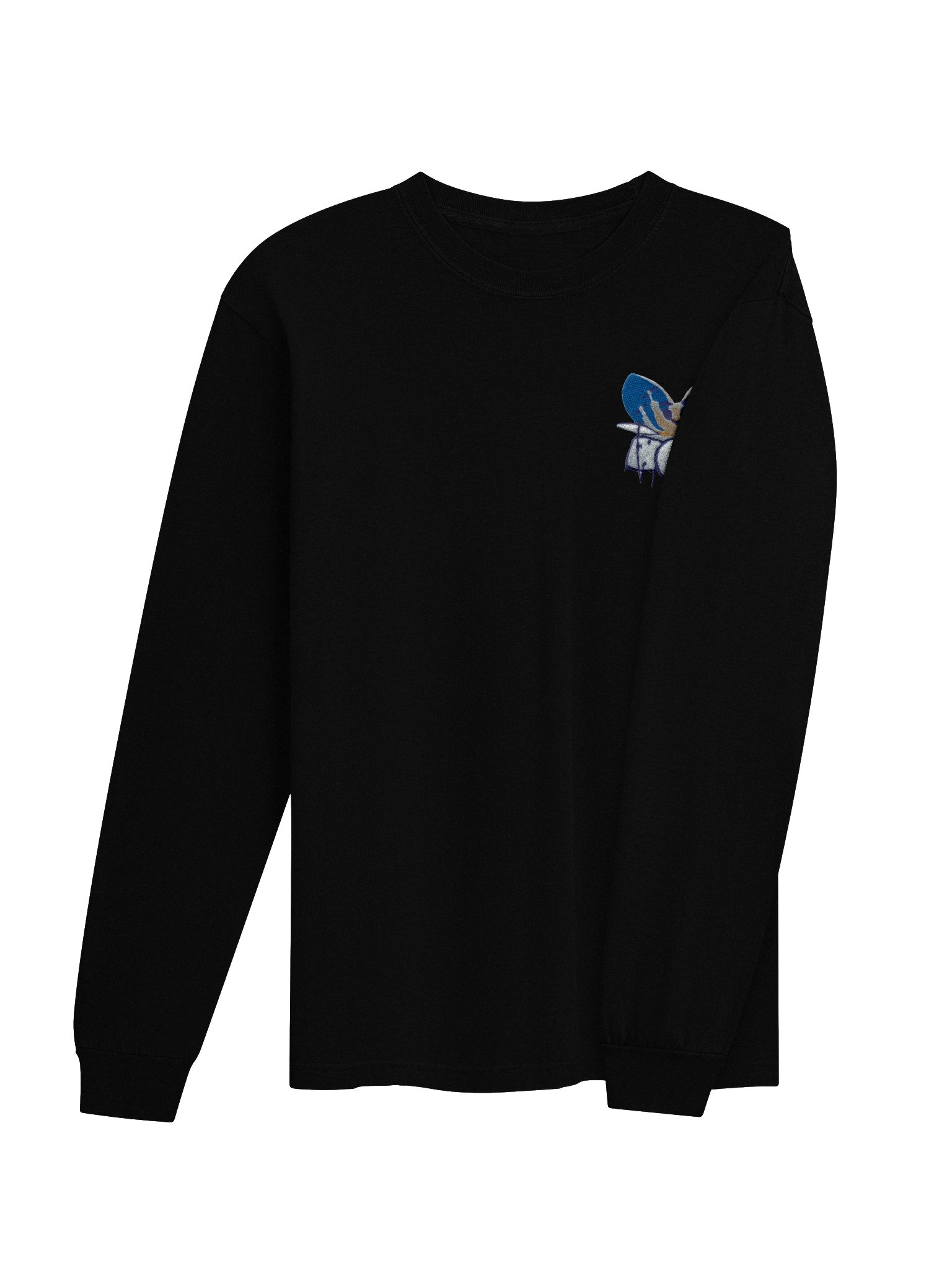 Bug Band Adult Unisex Embroidered LS Tee Left Chest GoldBug product image (4)
