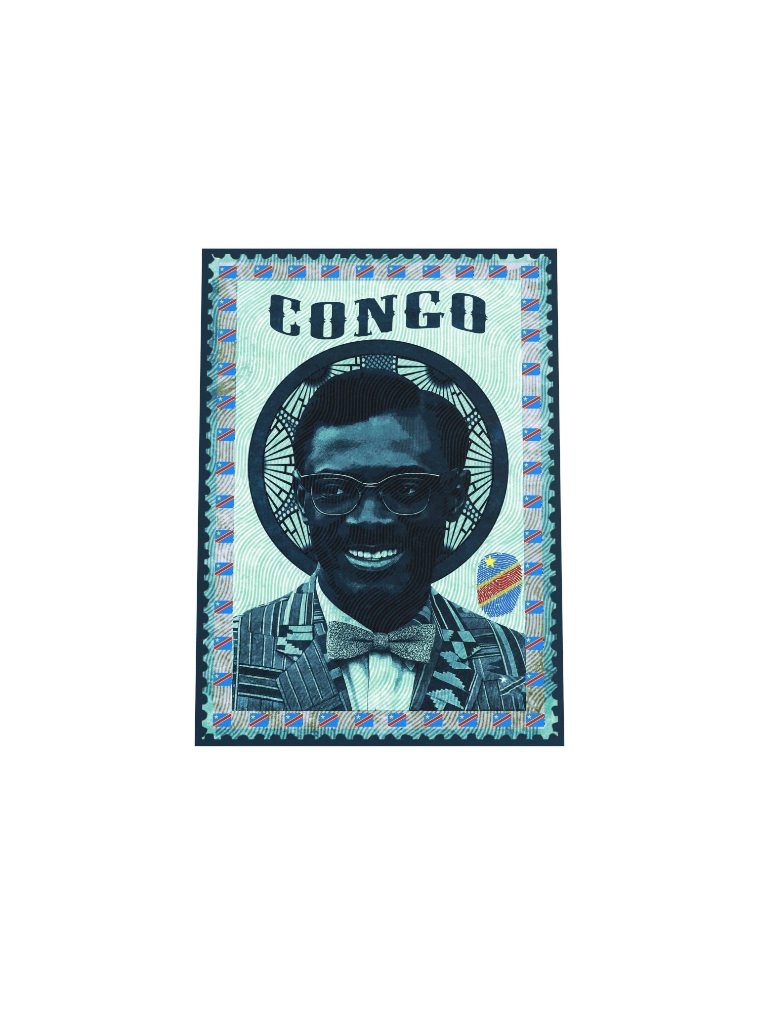 Patrice Lumumba Poster – Vintage Postage Stamp Art | Congo DRC Pan-African Print product image (6)