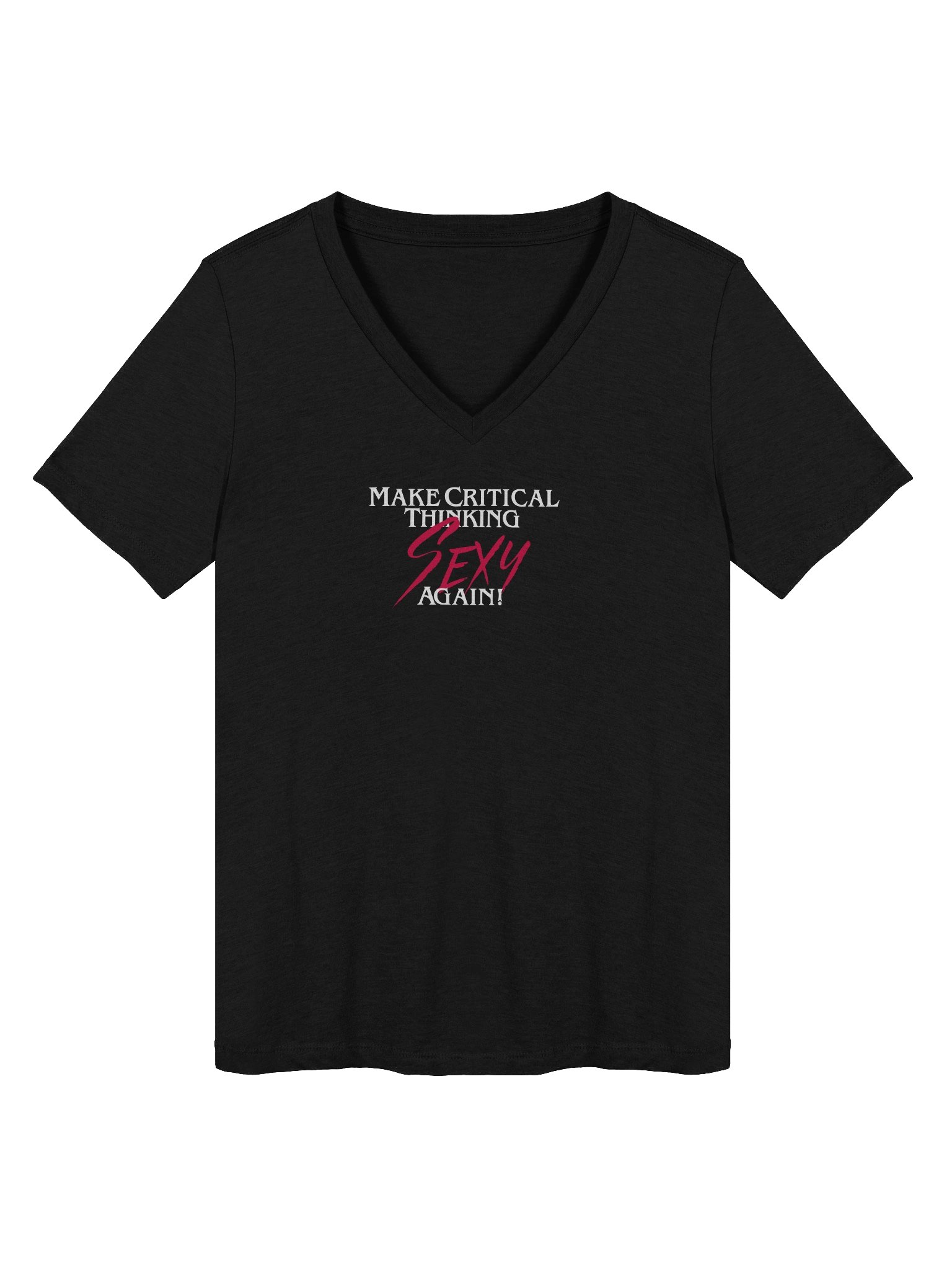 Make Critical Thinking Sexy Again! Women's Soft V-Neck product image (1)