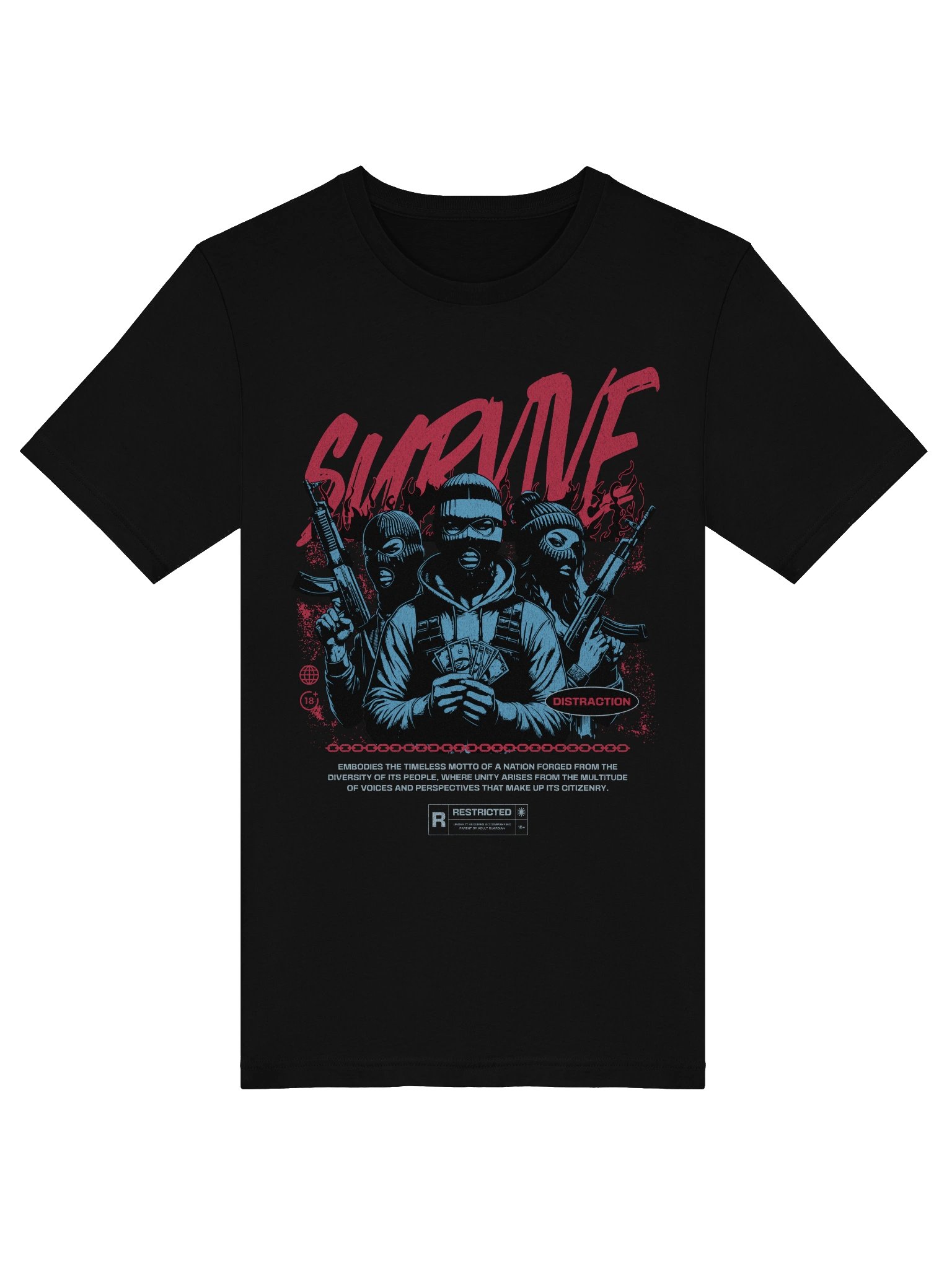 Flame Survival Money Tee product image (5)