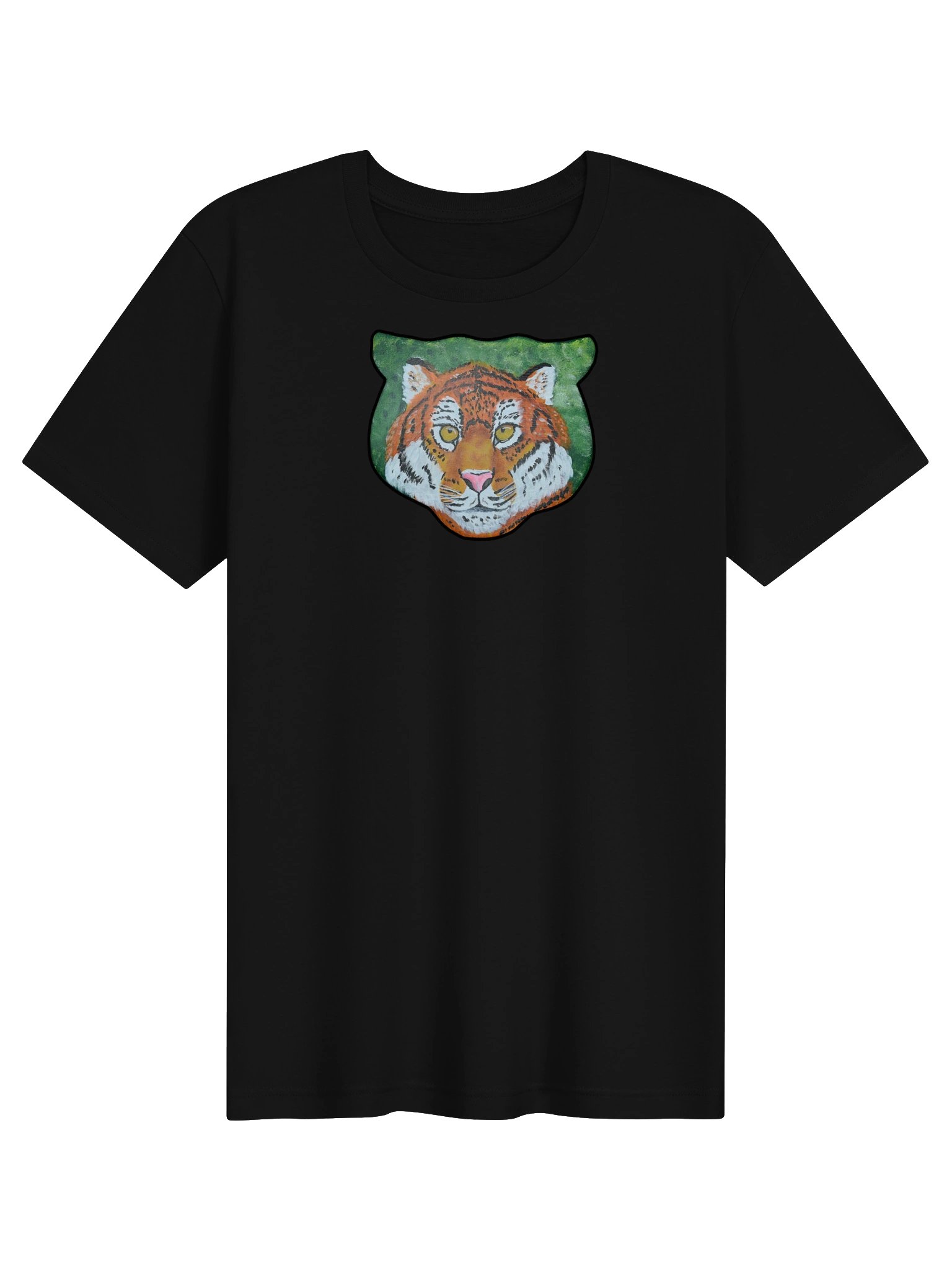 Tiger Portrait Painting Print - Bella+Canvas Tee product image (1)