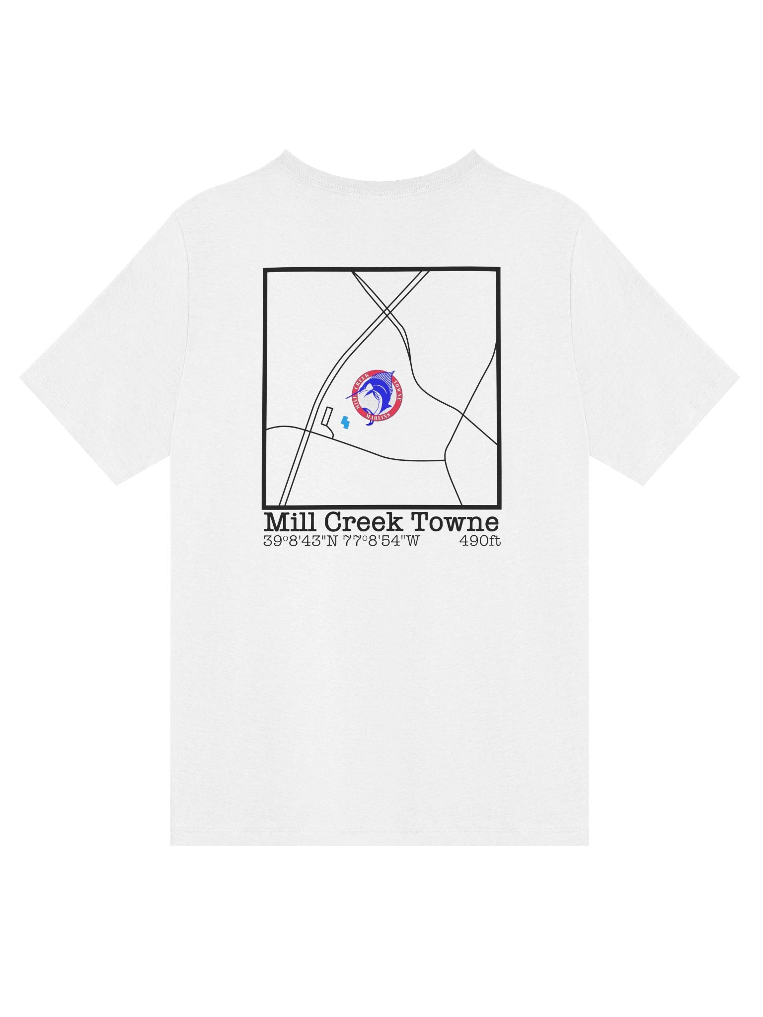This Is Our House Map Back Ladies V-Neck product image (2)
