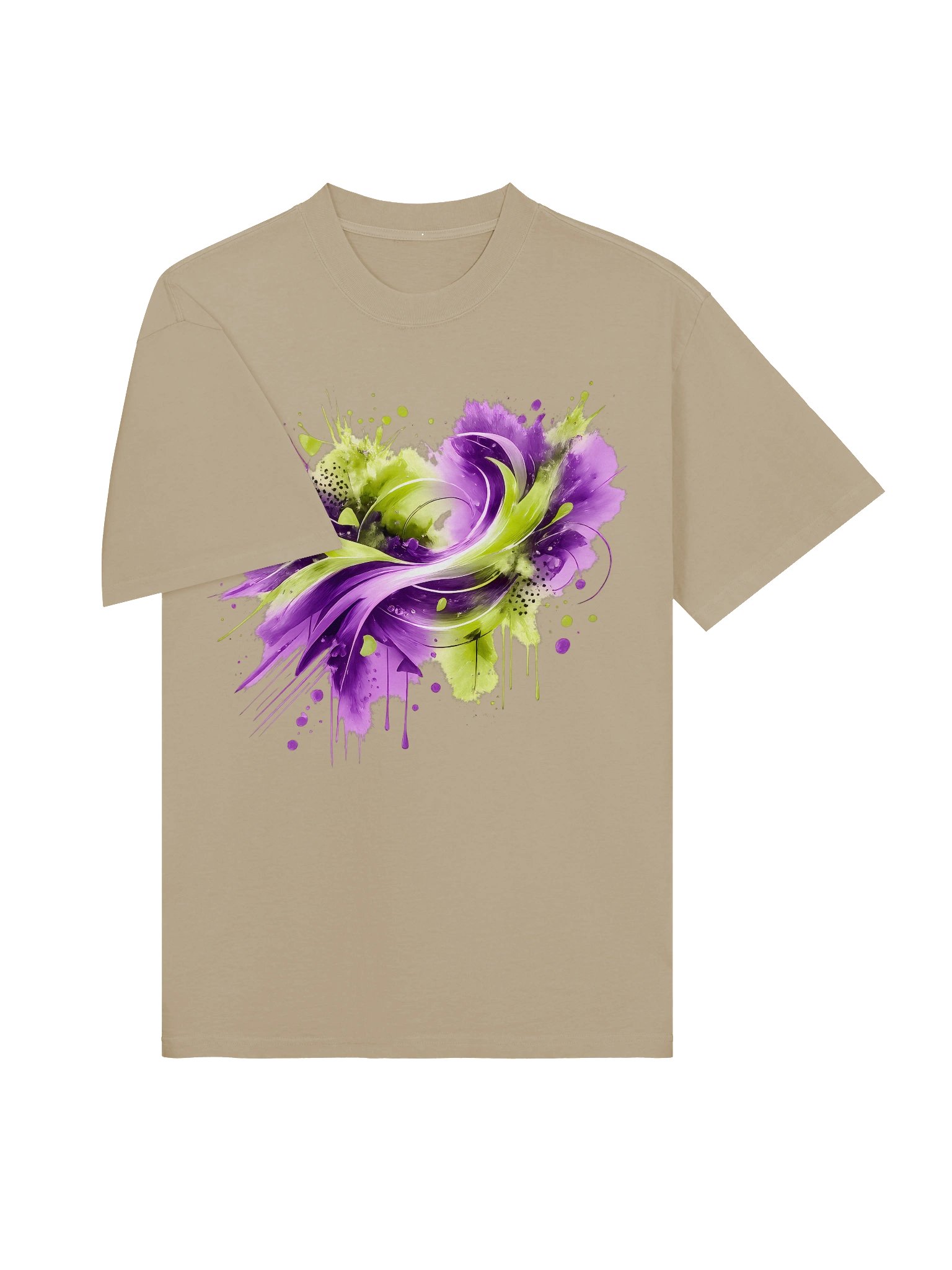 Women’s Holi 2026 T-Shirt - Lime & Purple Festival Tee product image (3)