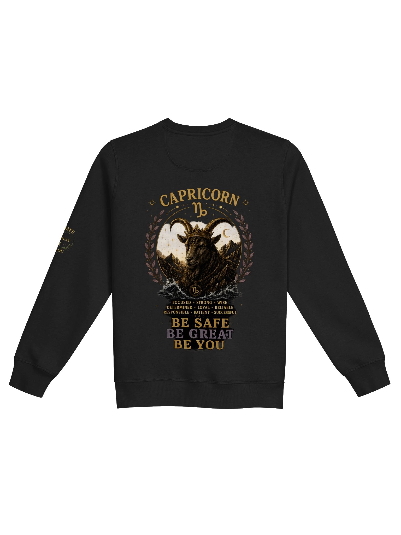 Capricorn “Driven to Greatness” Premium Zodiac Crewneck product image (2)