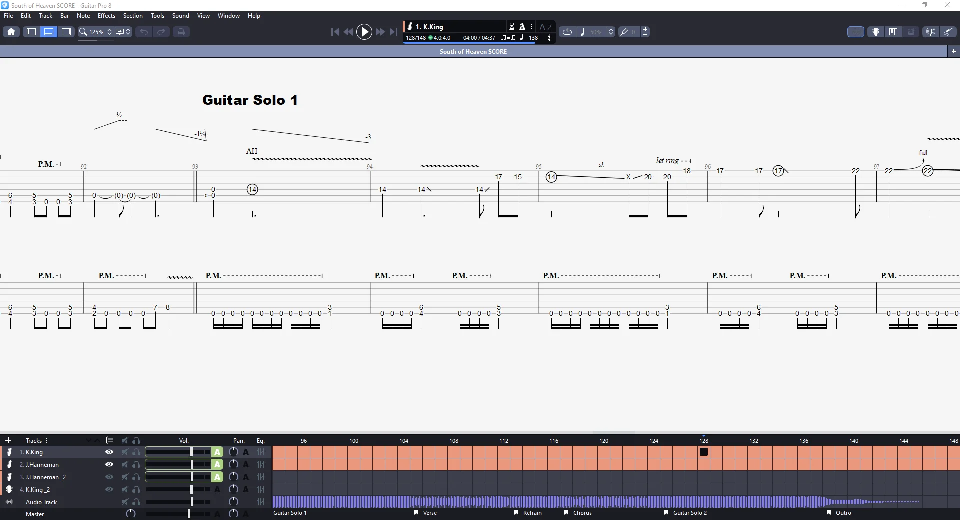 South of Heaven | PDF Tab + Guitar Pro | Slayer product image (3)