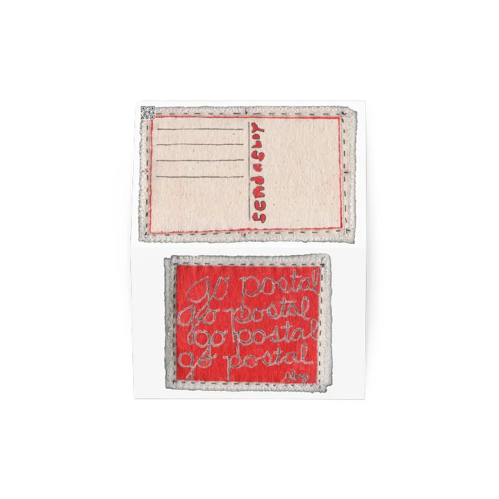 Go Postal Red 5 greeting card product image (2)