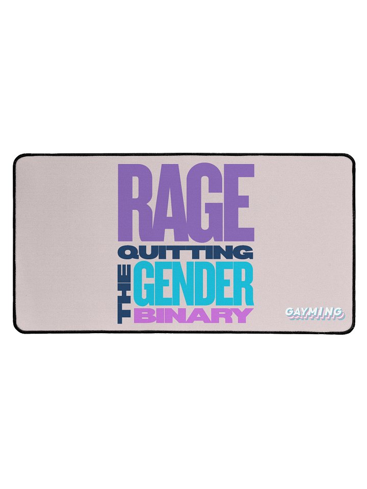 Rage Quitting the Gender Binary Desk Mat product image (1)