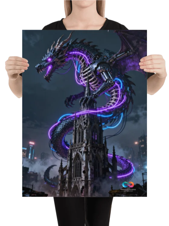 CINEMATIC ART POSTER – CYBER FANTASY #001 product image (2)
