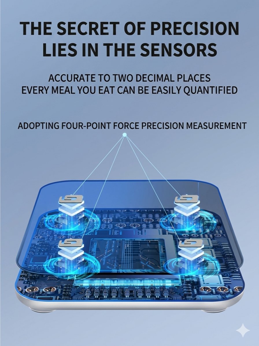 AUX Body Scale: Smart App / Digital Models, 81+ Metrics, 0.01kg High Precision, USB Rechargeable / Battery, 400lb Capacity product image (12)