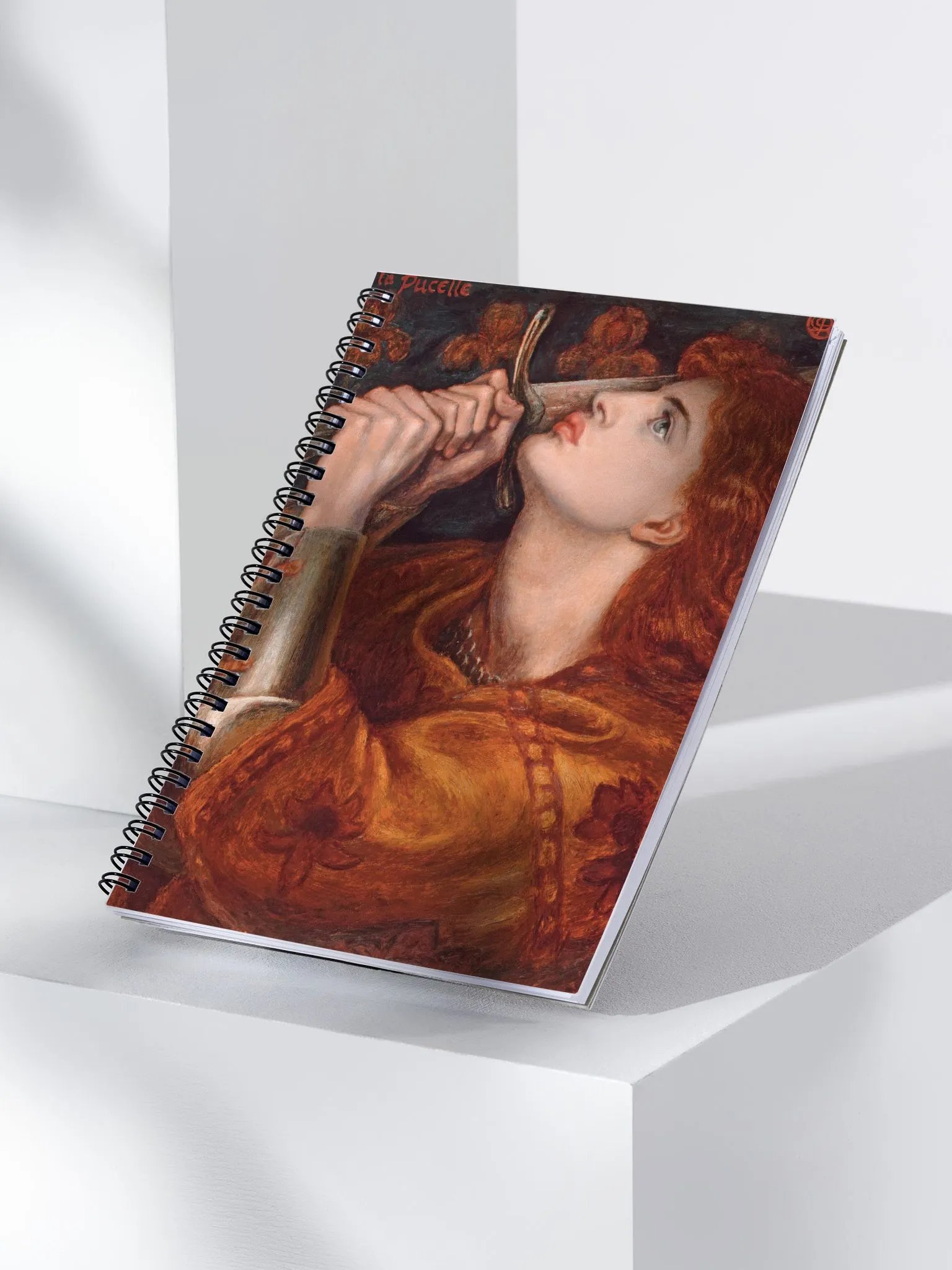 ''Joan of Arc'' by Dante Gabriel Rossetti Spiral Notebook product image (3)