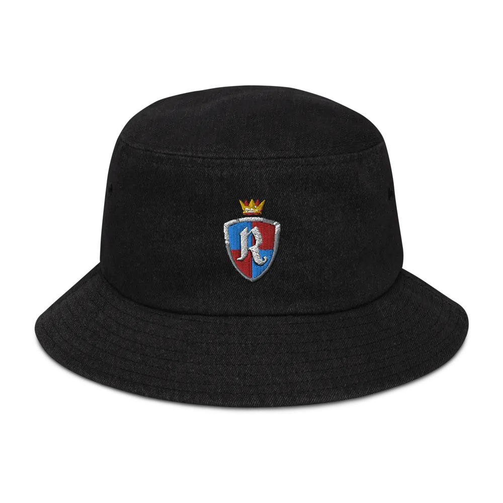 Crest Embroidered Denim Bucket Hat product image (1)