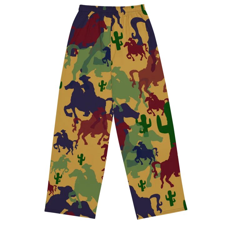 Cowboys Pattern Wideleg Pants product image (1)