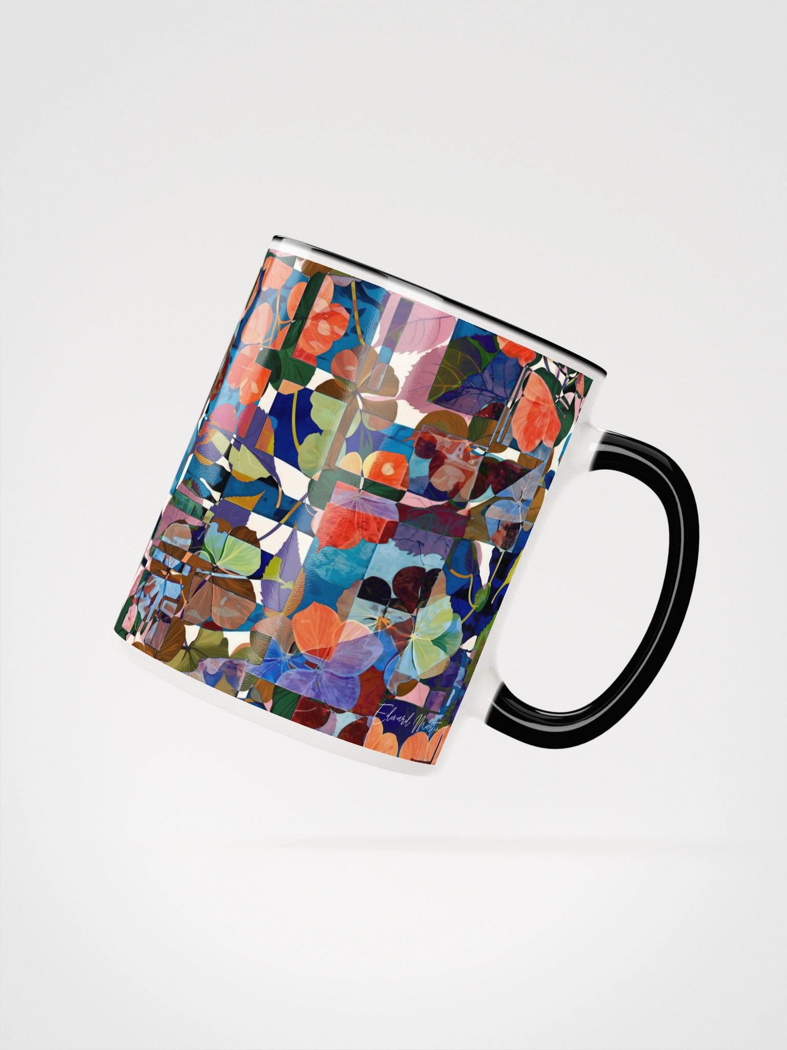 Vibrant Leaf Collage Ceramic Mug product image (21)