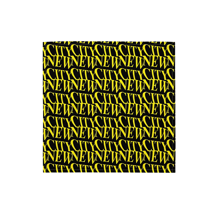 NEW CITY Black n Yellow Bandana product image (1)