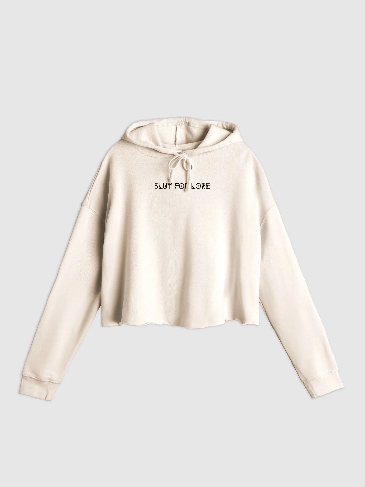 Slut for Lore Cropped Hoodie (Black) product image (19)