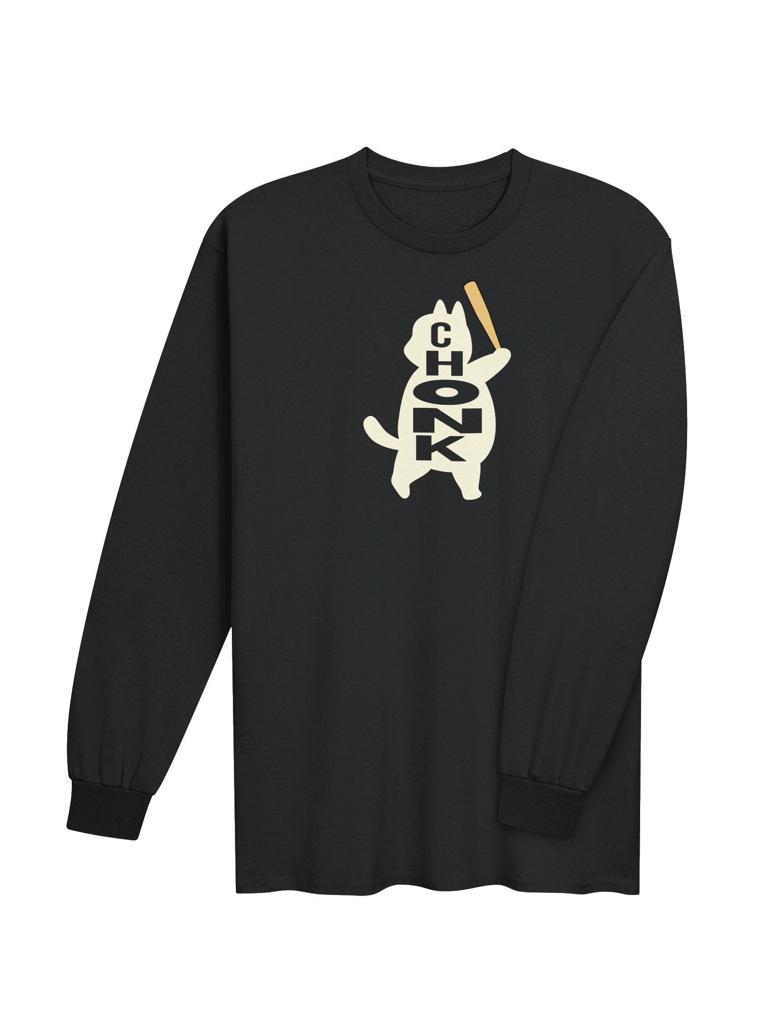 Baseball Chonk Cat - Unisex Adult Long Sleeve T-shirt product image (3)