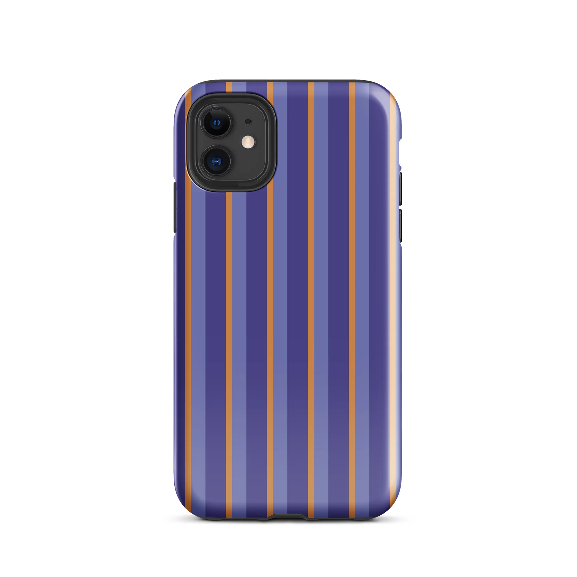 Purple Midnight Stripes iPhone Case product image (28)