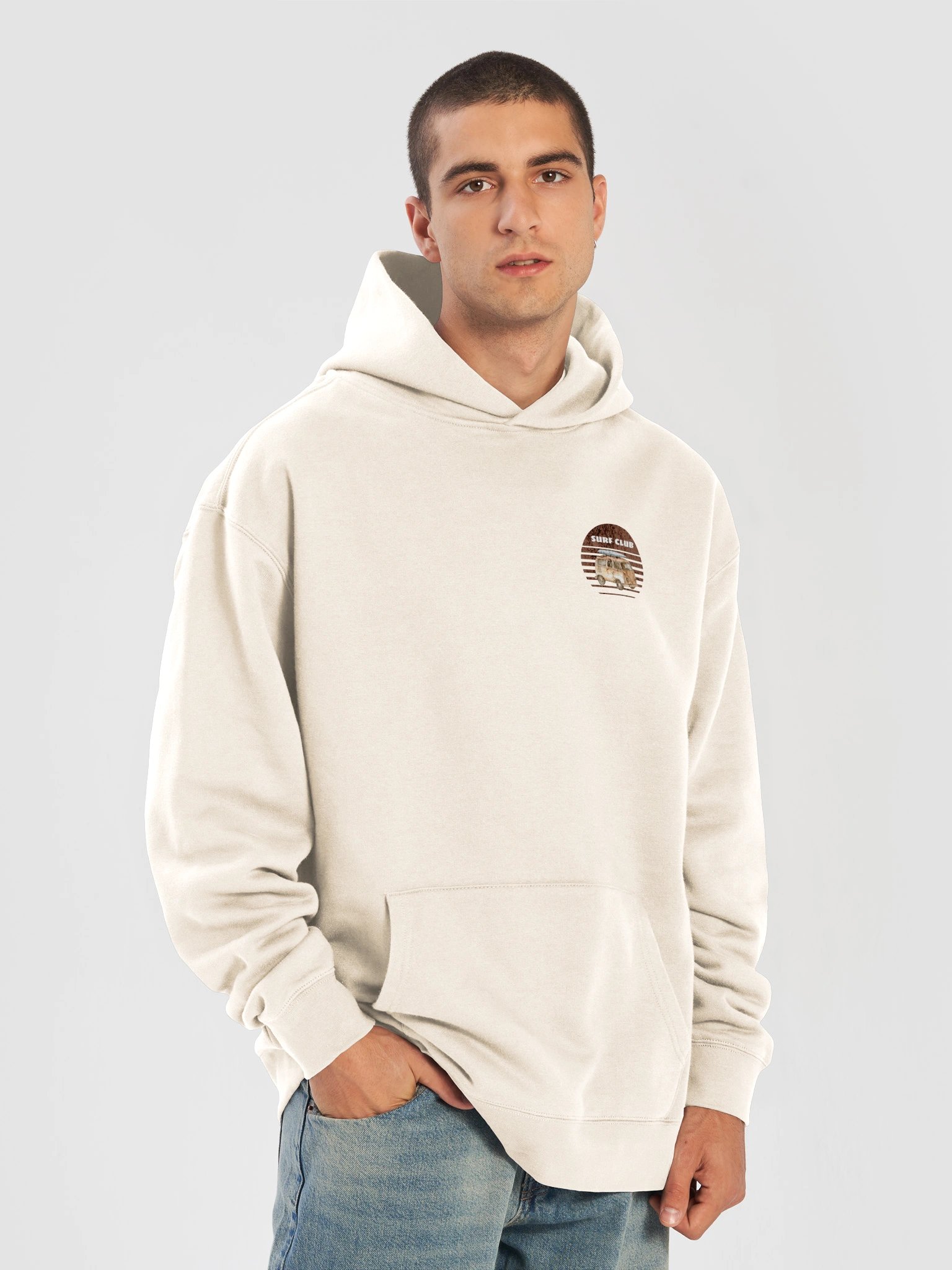 Vintage Surf Club - Good Waves & Good Vibes Surf Van Hoodie product image (28)
