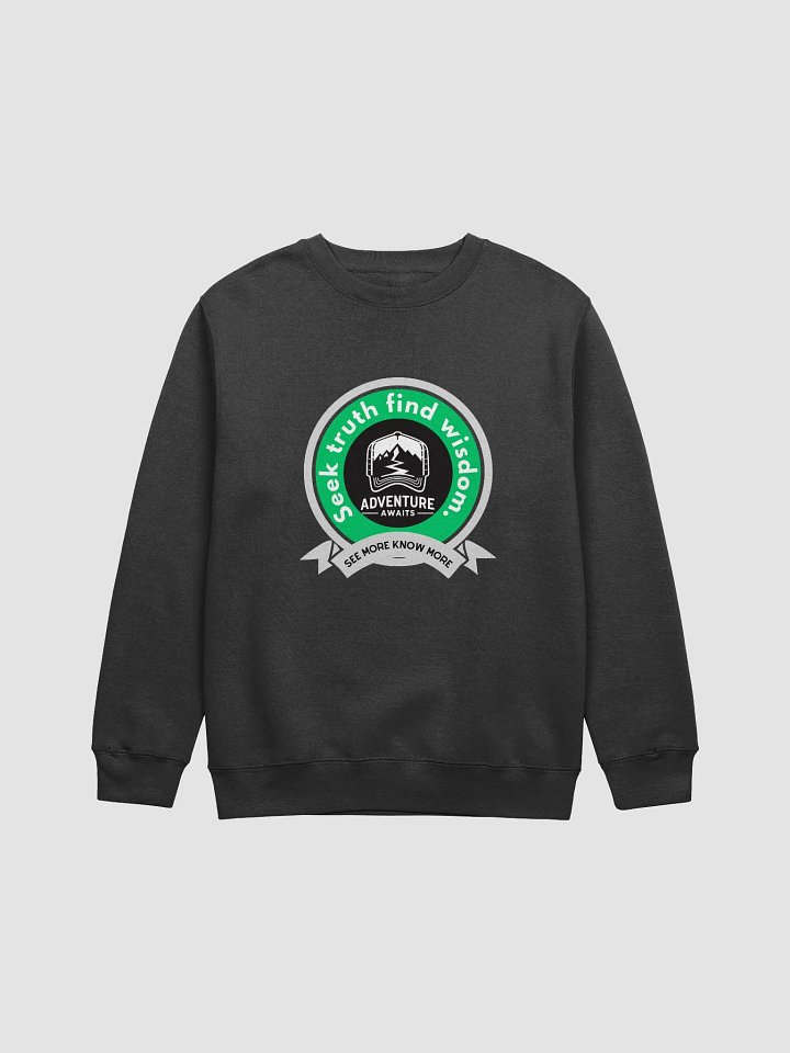 Adventure Awaits Crewneck Sweatshirt | Seek truth, find wisdom. product image (1)