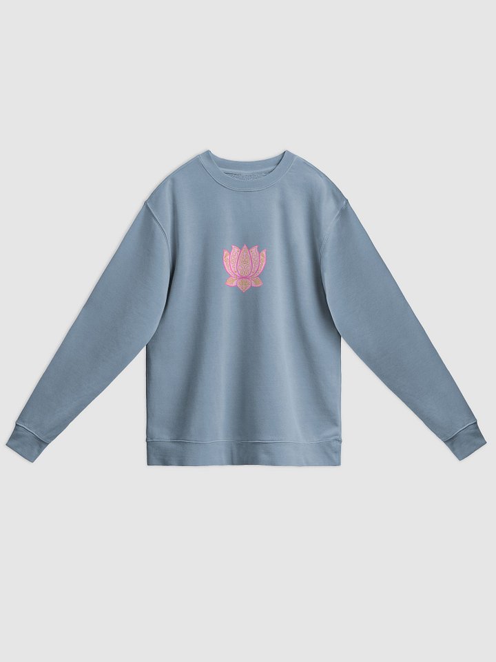 Golden Lotus Unisex Pigment Dyed Sweatshirt product image (1)