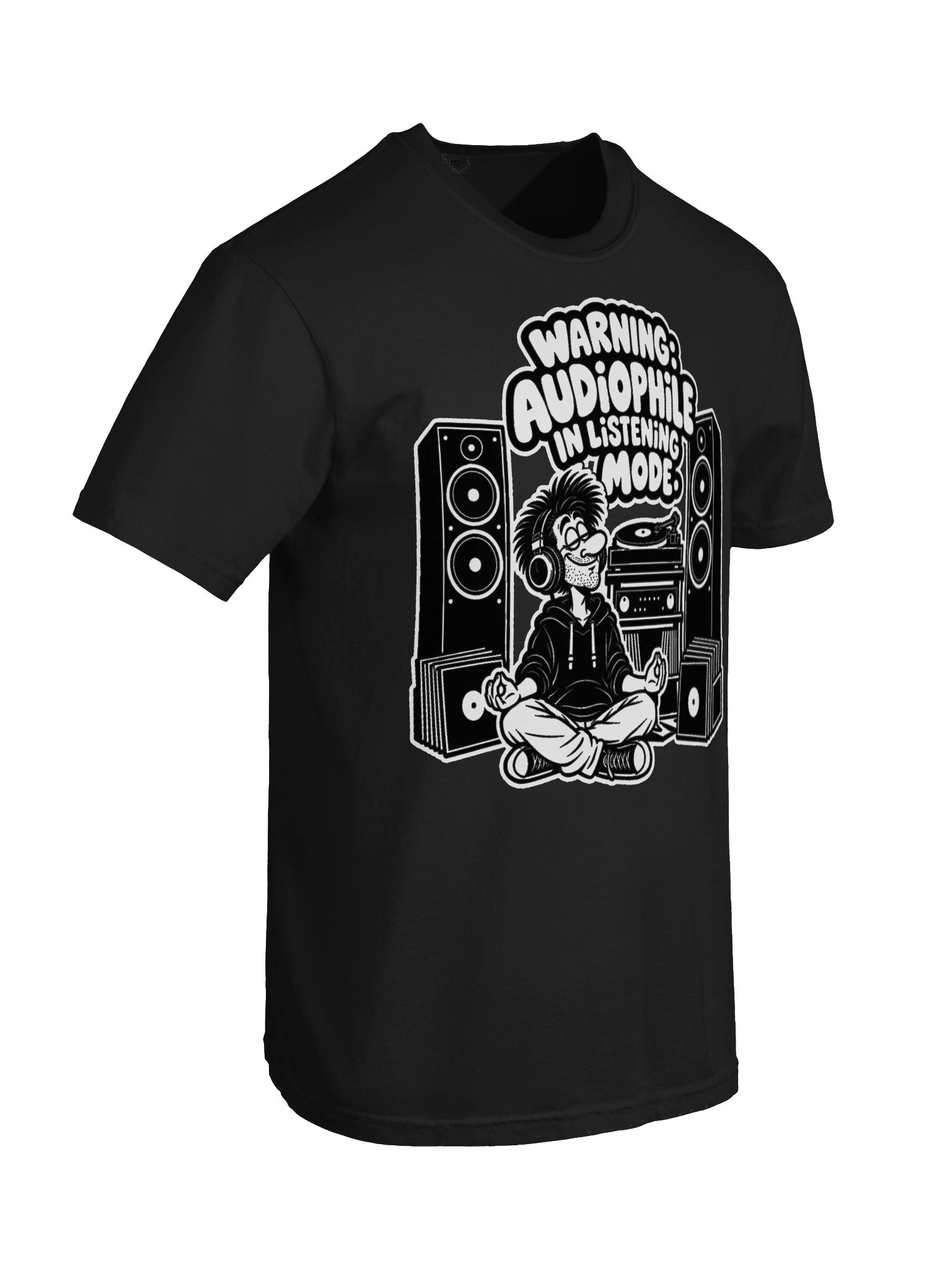 Warning Audiophile in Listening Mode - Dyed Heavy T-Shirt product image (10)