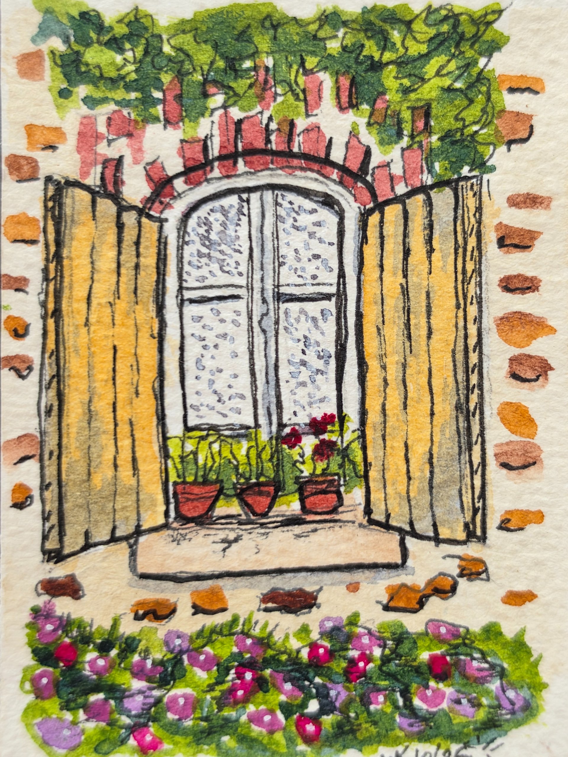 ACEO - Original - Yellow Shutters product image (1)