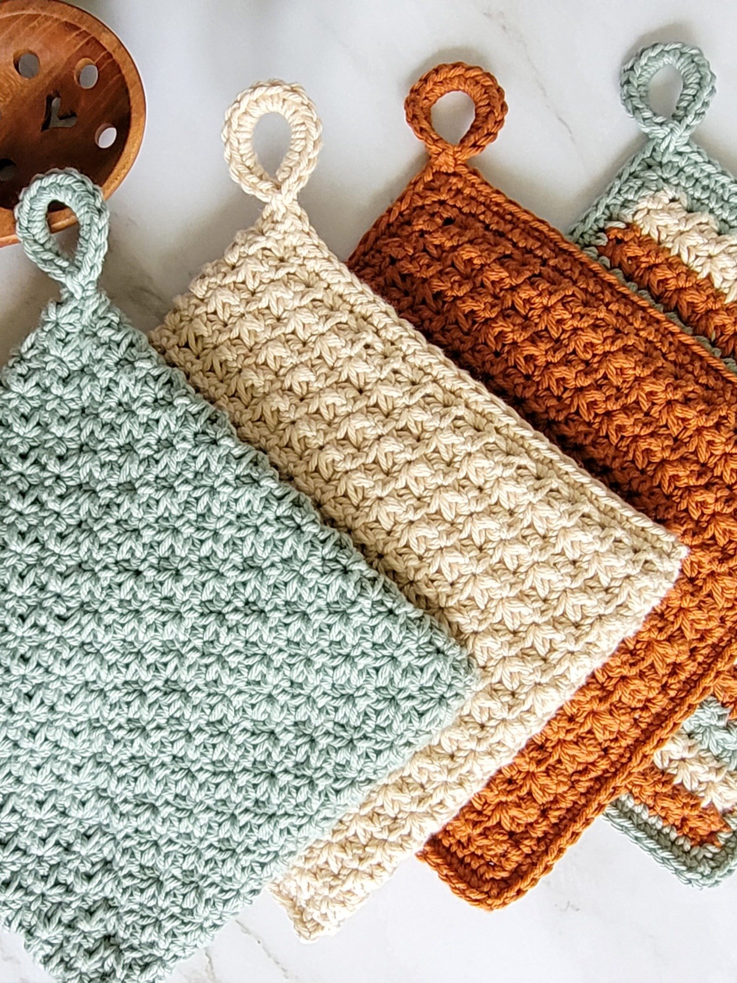 Trinity Double-Thick Potholders Crochet Pattern product image (1)