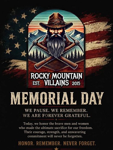 ⚔️Memorial Day⚔️

Today we remember those who have fallen for us to be able to stand.  We wouldn’t be AMERICA without those w...