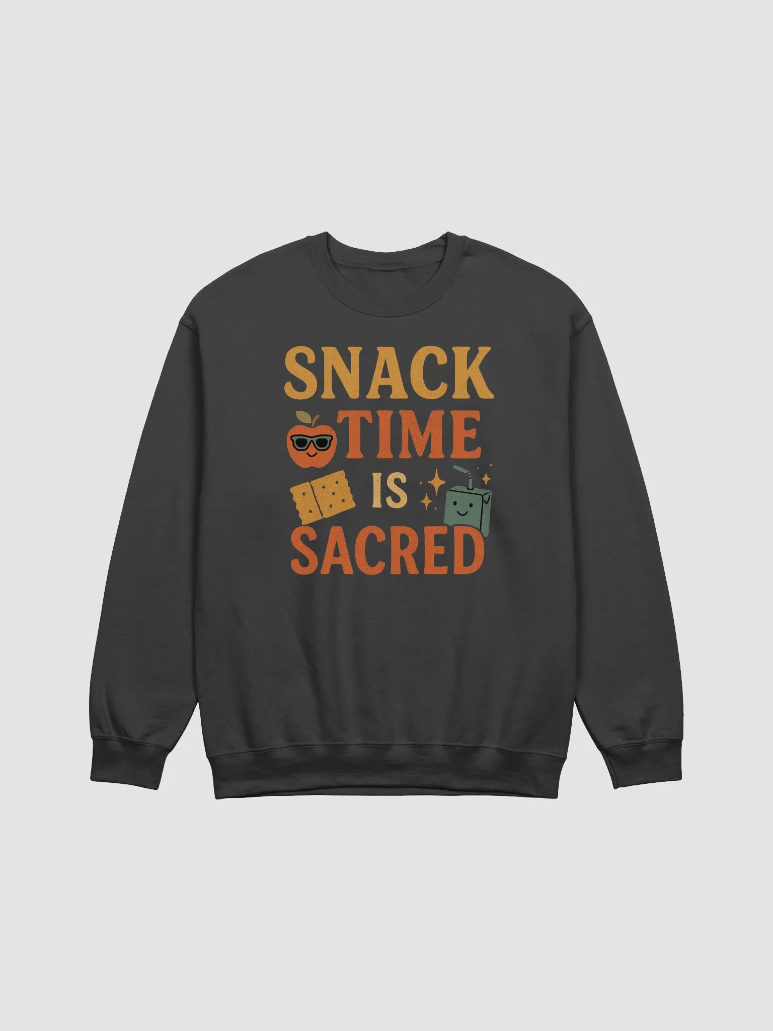 Snack Time Is Sacred Sweatshirt – Comfy Teacher Crewneck product image (9)