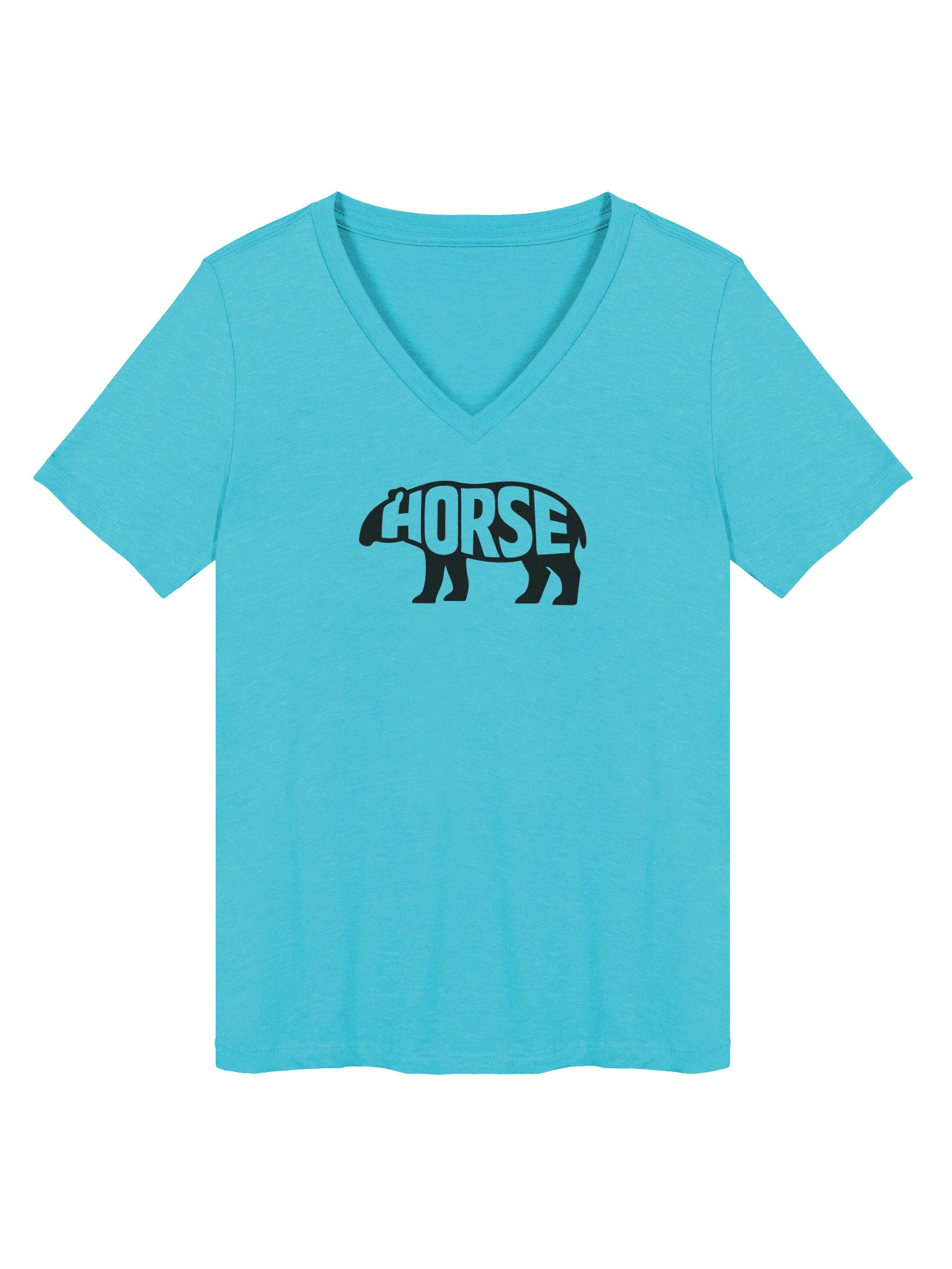 Black Tapir Women's V-Neck Horse Tee product image (1)