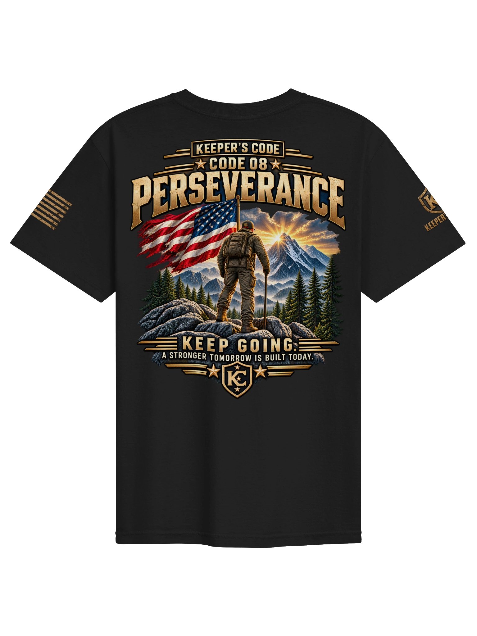 Keeper’s Code™ Men’s CODE 08 Perseverance Keep Going T-Shirt product image (4)