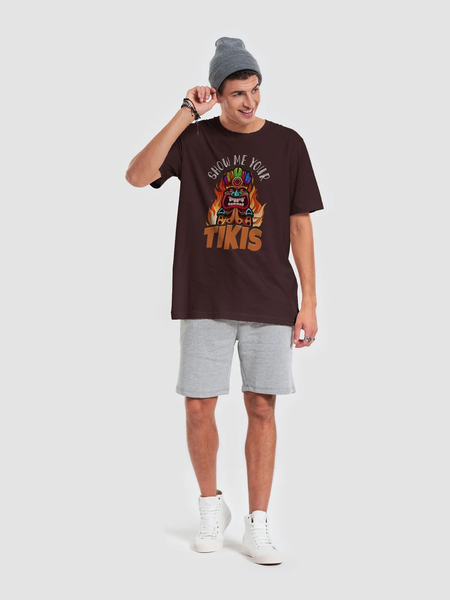 Show Me Your Tikis - Funny Tiki Pun T-Shirt product image (2)