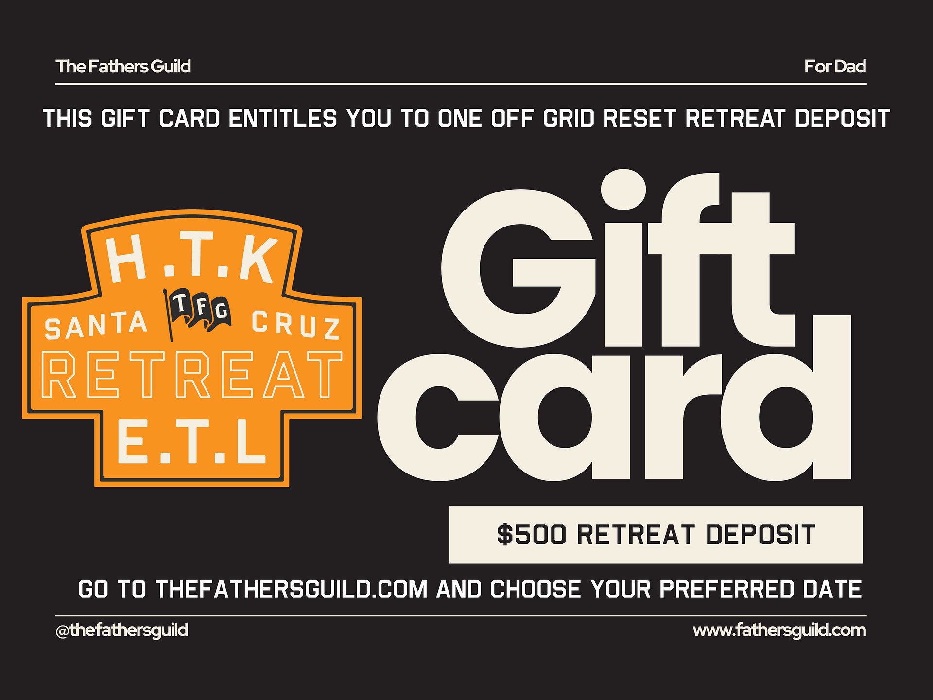 Retreat Deposit Gift Card product image (1)