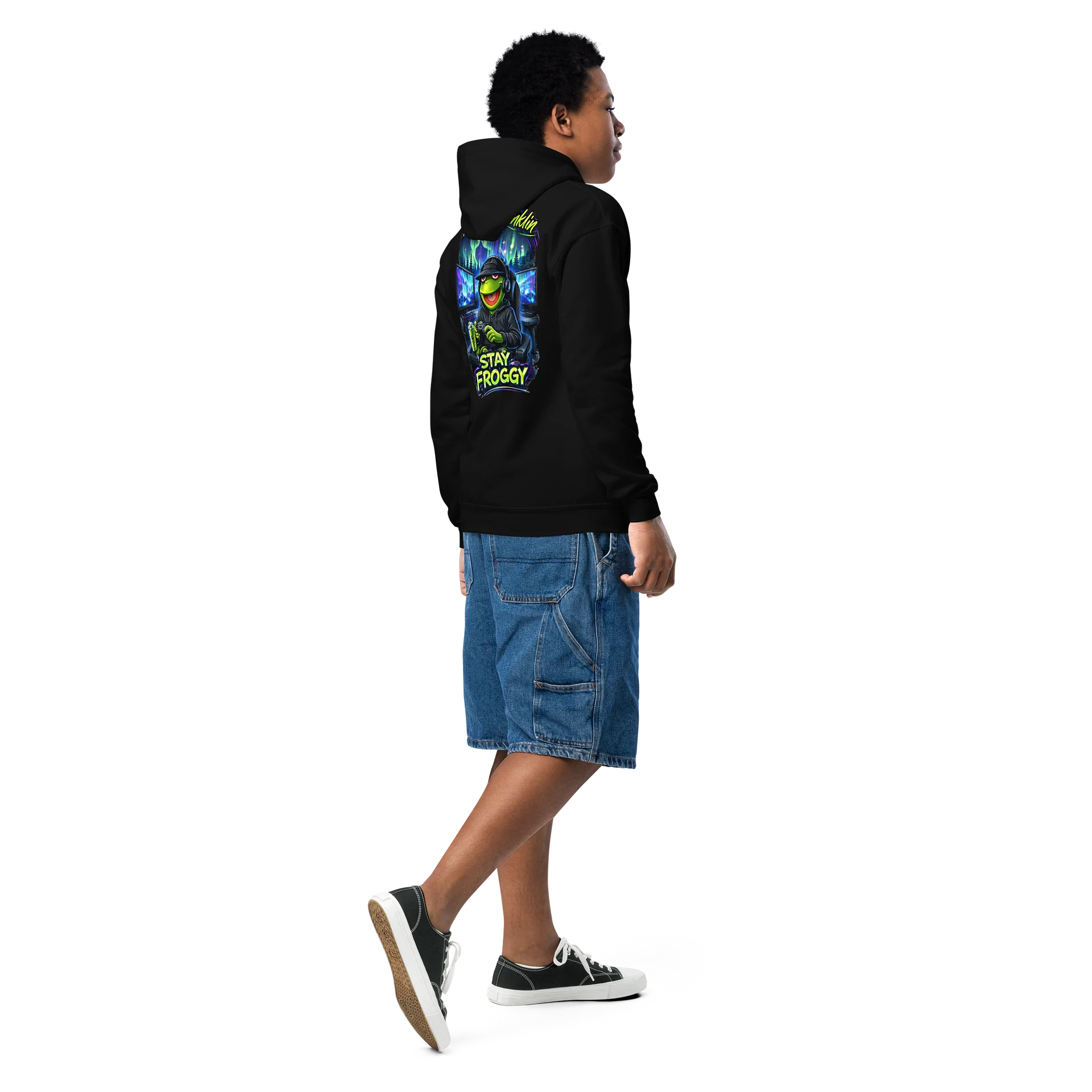 Stay Froggy Youth Hoodie product image (9)