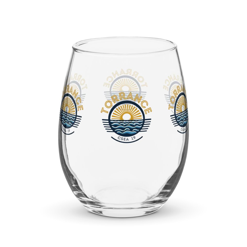 TUSD/CSEA Sun & Waves Stemless Wine Glass product image (2)