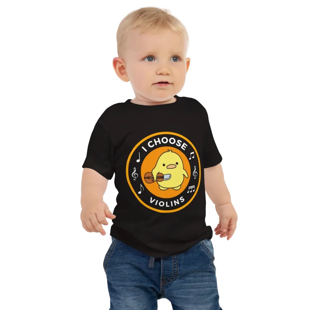 I choose violins Bella+Canvas Baby Jersey Short Sleeve Tee product image (1)