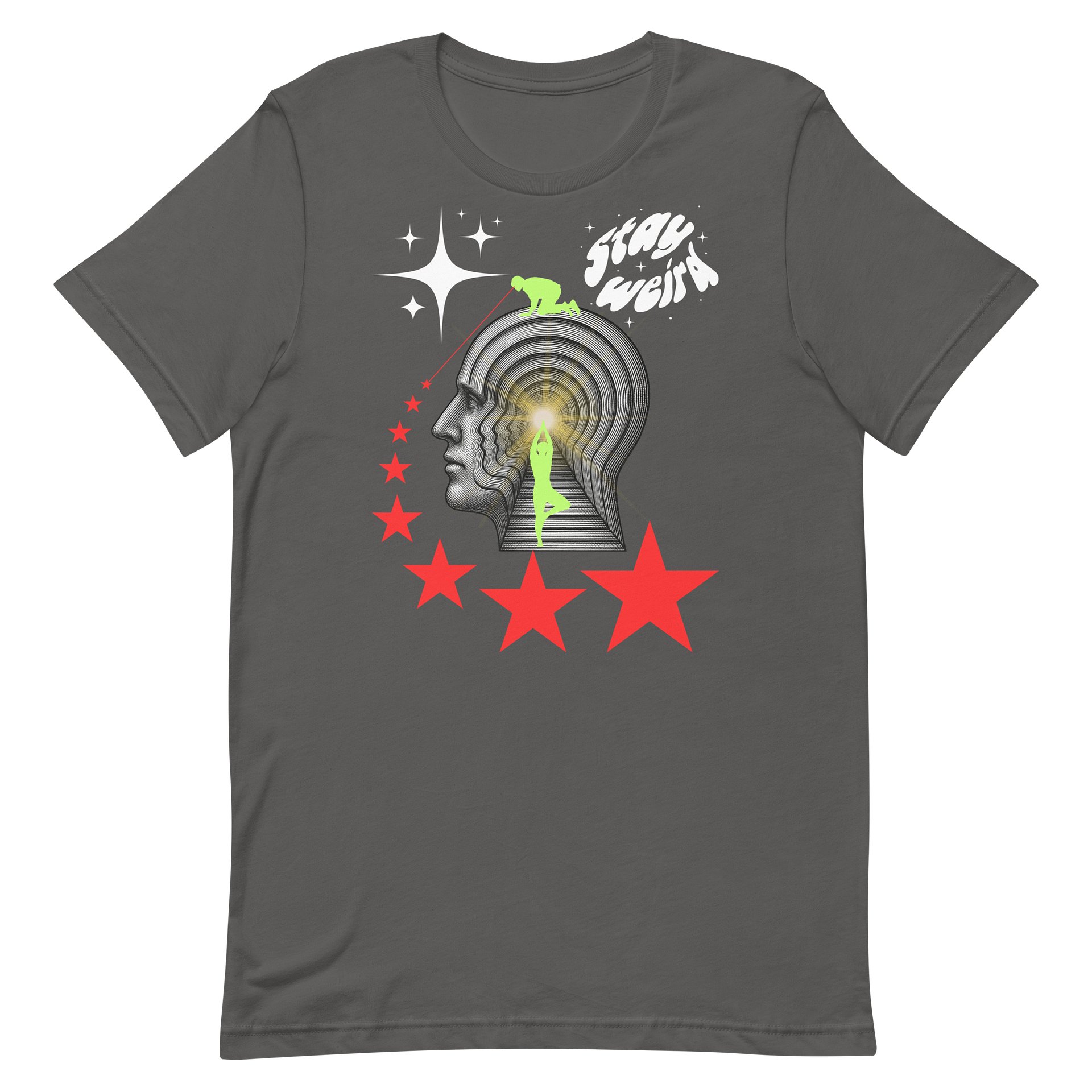 Glowing Mind Stay Weird Tee — Bone Jungle x Bella+Canvas product image (4)