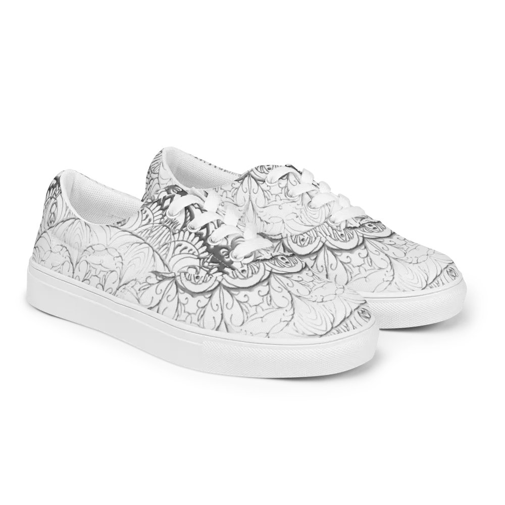 Mandala Symmetry Canvas Shoes product image (6)
