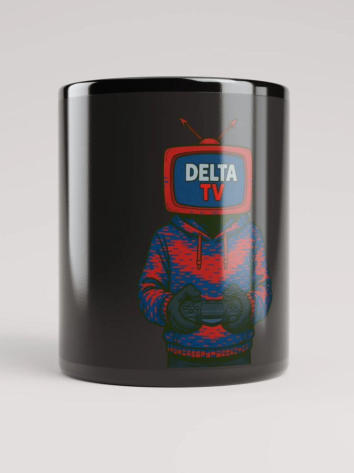 Black Glossy DeltaTV PNG Tuber Mug product image (1)