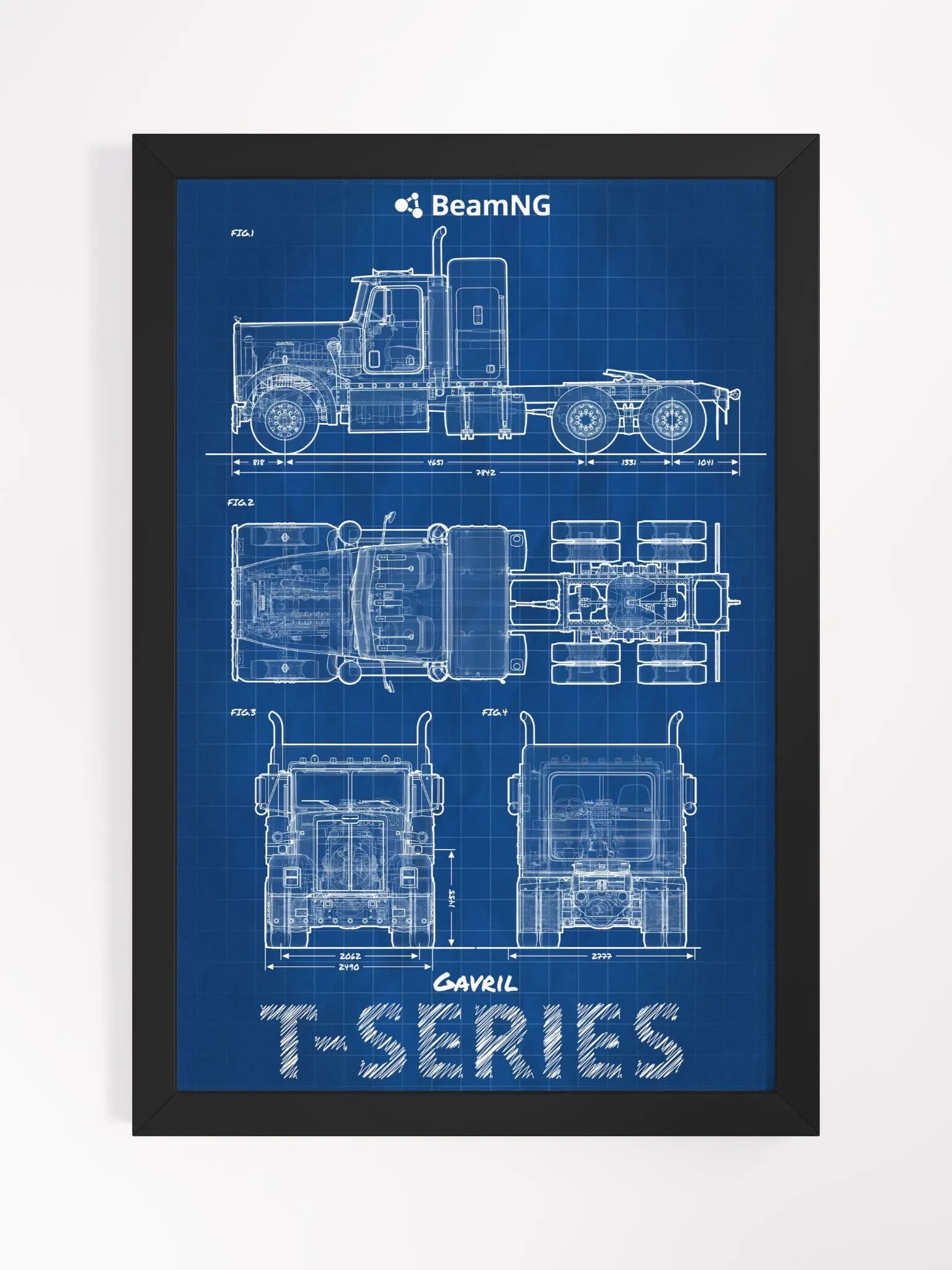 Framed Poster: Gavril T-Series Blueprint product image (1)