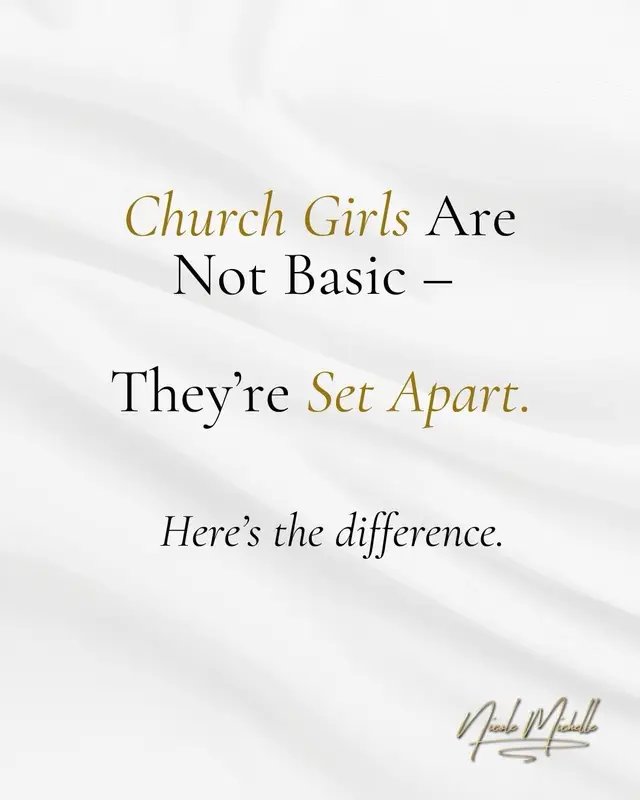 🌺 You’ve heard it before: “Church girls are too boring.” “Too serious.” “No fun.” Here’s why they’re wrong: 1. We aren’t performative. We’re principled. We don’t need to act out to feel seen. We are rooted in something deeper than likes. 2. We don’t chase attention. We’re being prepared for assignment. Church girls aren’t desperate—we’re disciplined. That’s what they mistake for boring. 3. We don’t settle for the moment. We’re building for marriage, legacy, and faith. That’s not basic. That’s biblical. 💎 Church girl, you’re not behind. 💎 You’re being hidden for the right season. Don’t confuse quiet strength with weakness. Don’t confuse modesty with mediocrity. Don’t confuse discipline with dullness. Church girls carry the kind of weight that can’t be measured in likes. We’ve been overlooked because we’re not loud. We’re not flashy. We’re not fighting for visibility. But best believe—we are the women being prayed for. We are the builders. The wives. The mothers of nations. And we don’t need to prove it—we prepare for it. The world calls her “basic” because they don’t understand how God works. He hides His best in quiet places. Until it’s time to reveal glory. #christiandatingcoach #churchgirltiktok #blackchurchtok #christiantiktok #christiandatingadvice 