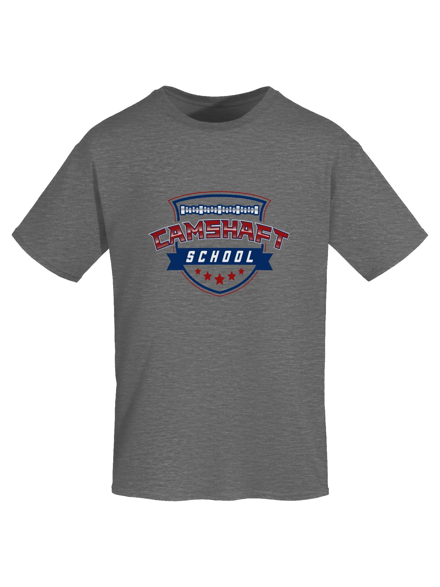 T-shirt - Red White and Blue on Graphite Heather product image (7)