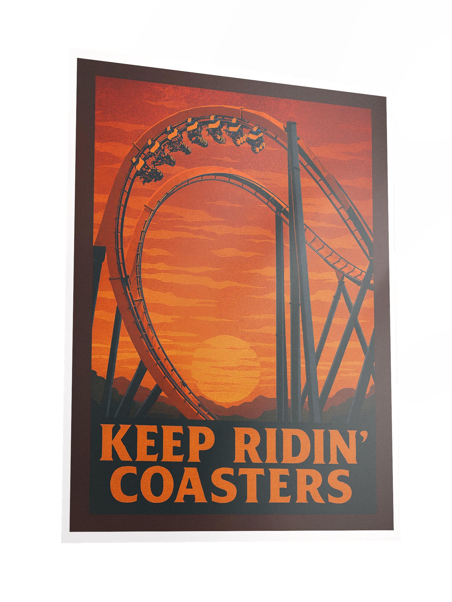 Keep Ridin' Coasters Cobra Roll 18x24" Poster product image (3)