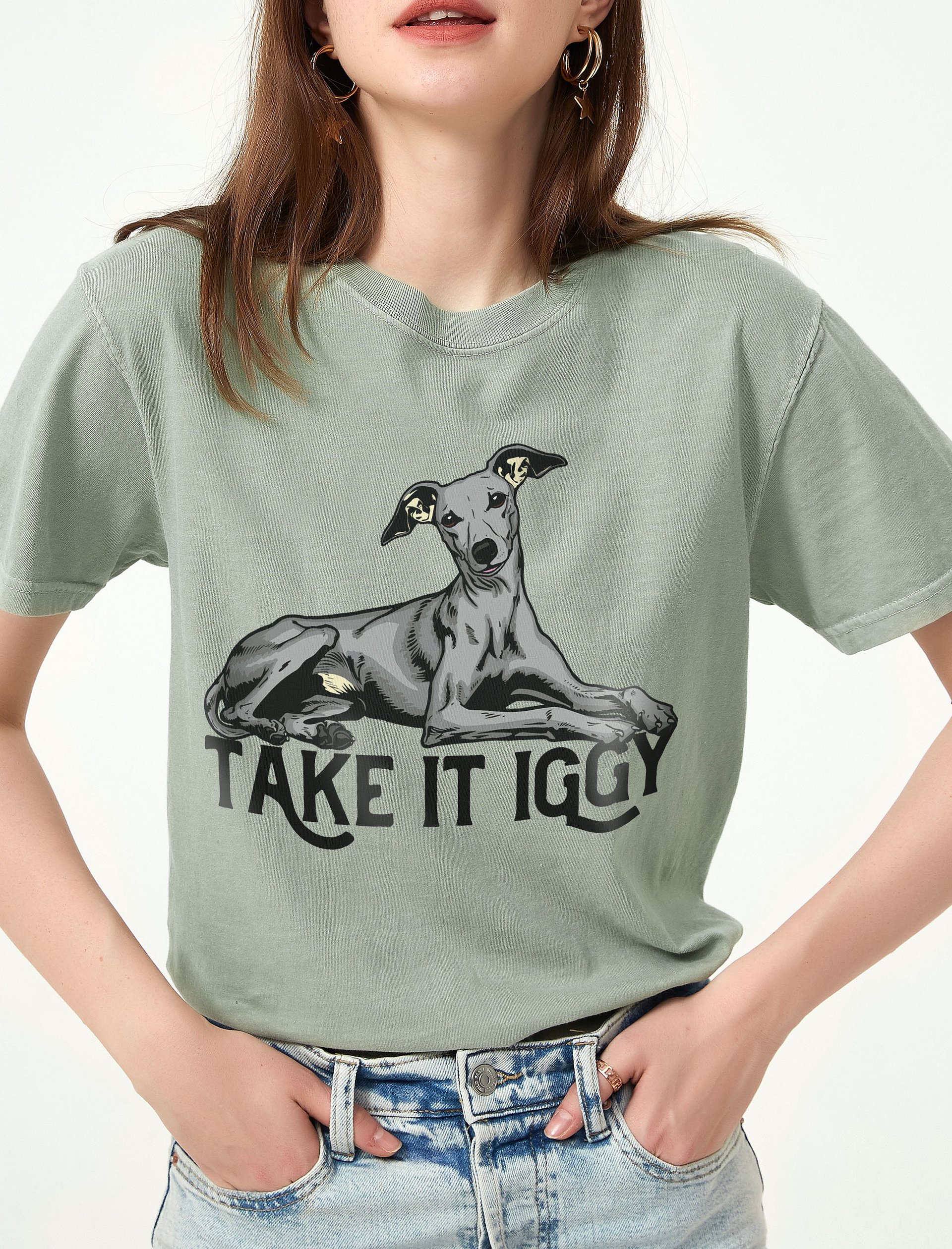 Take It Iggy T-Shirt of an Italian Greyhound | Funny T-Shirt for Iggy Paw-rents product image (2)